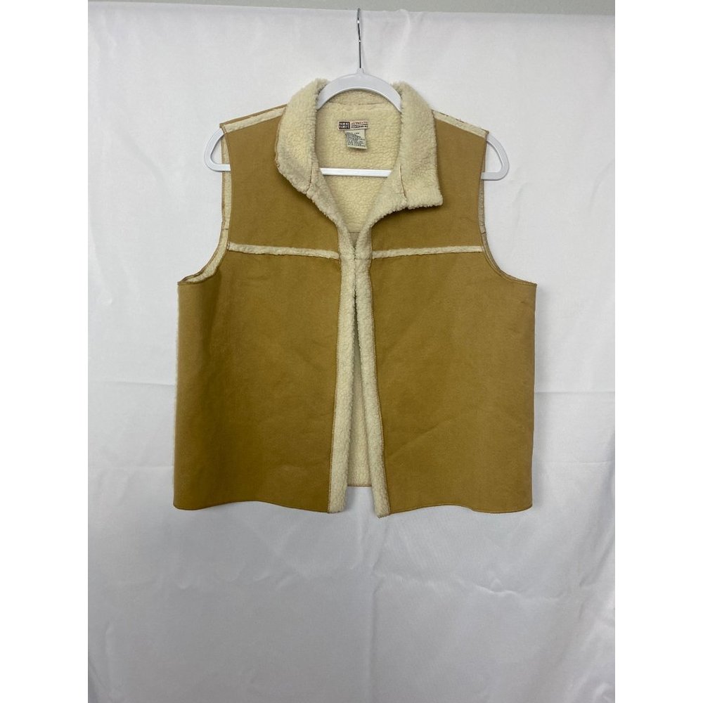 Faded Glory Faux Suede/Fur Vest